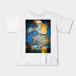 Colorful Rooftop Puddles #12 Kids T-Shirt